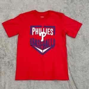 PHILADELPHIA PHILLIES BASEBALL MLB Genuine Merchandise Red T-Shirt M 100% Cotton